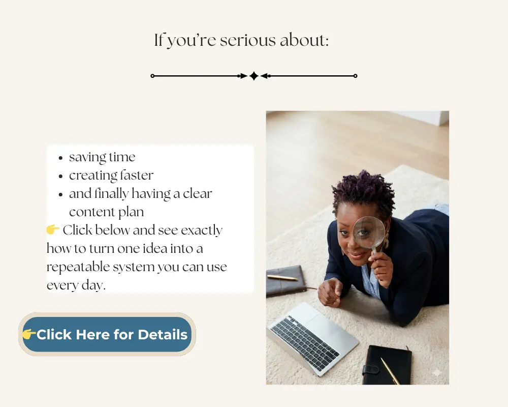 Social media content planning system for small business owners to create posts that get engagement and attract ideal customers