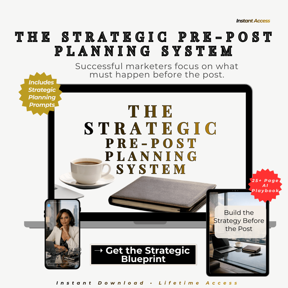 The Strategic Pre-Post Planning System- FREE Guide