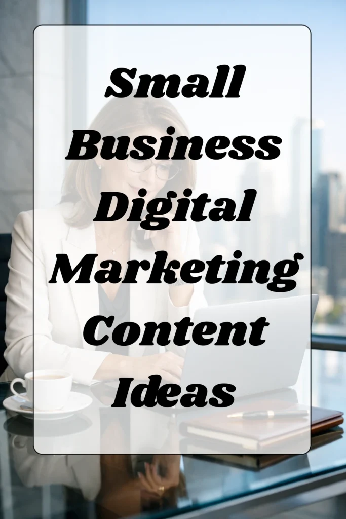 Small Business Digital Marketing Content Ideas 