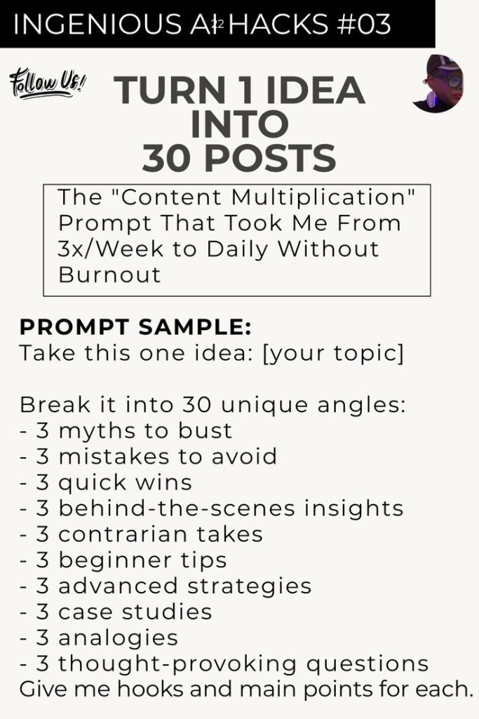 How to turn one content idea into 30 posts using a content repurposing system for social media