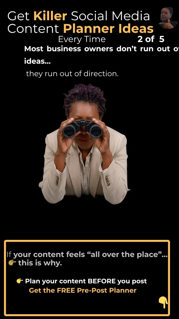 Content planner for social media showing how to plan 30 days of content and save time by targeting the right audience