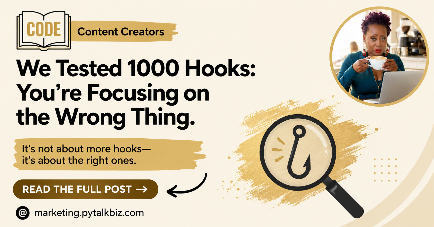 we tested 1000 hooks, so you won't have too. learn more at marketing.pytalkbiz.com